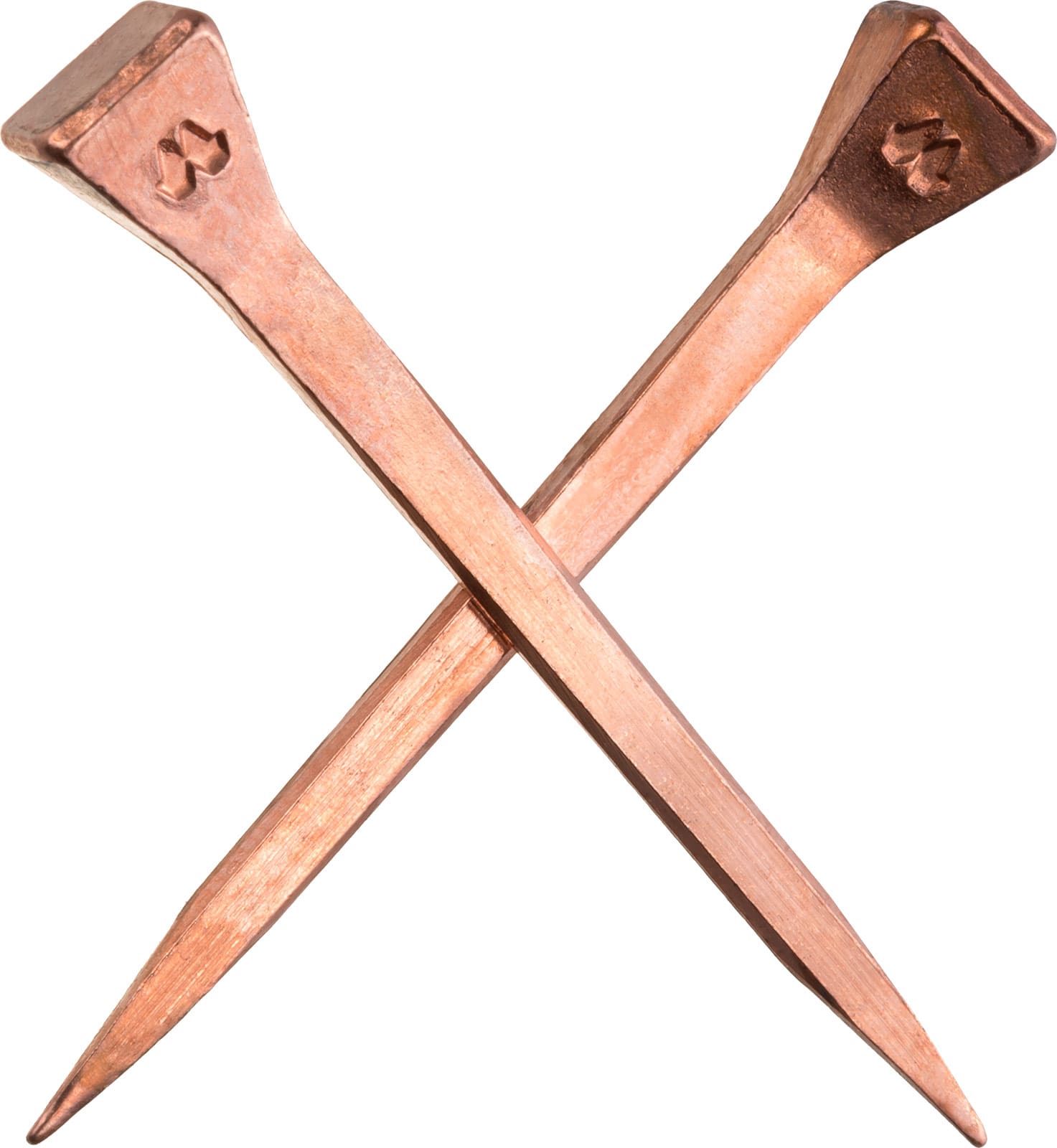 Clavo de cobre Mustad Concave, cruzado