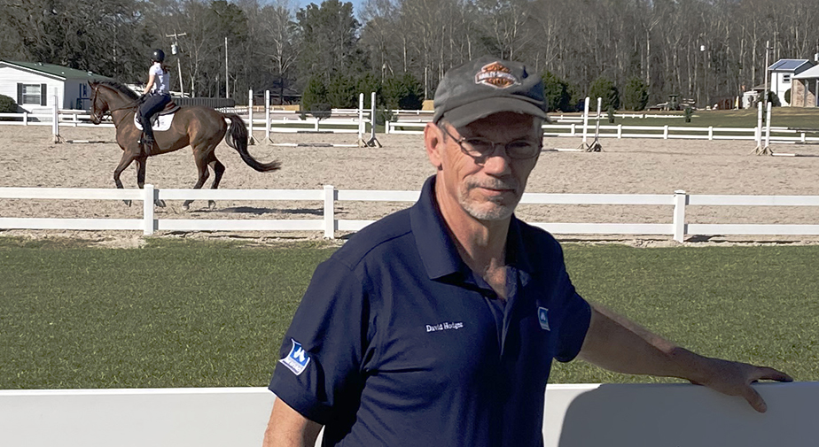 David Hodges, CJF with horse