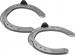 Mustad LiBero horseshoes, front and hind, 3D top view