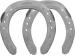 Mustad LiBero horseshoes, front and hind, top view